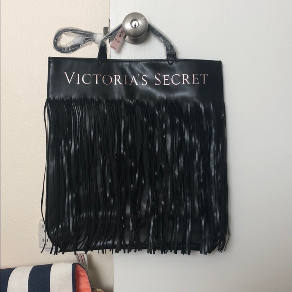 Victoria’s Secret Black fringe bag